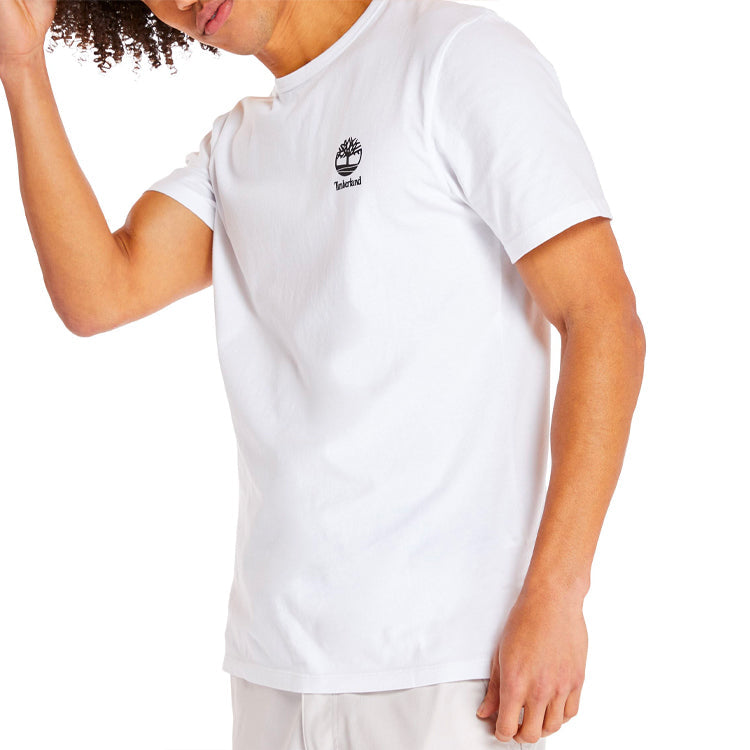 Men's Timberland SS20 Logo Printing Short Sleeve White A22RP100