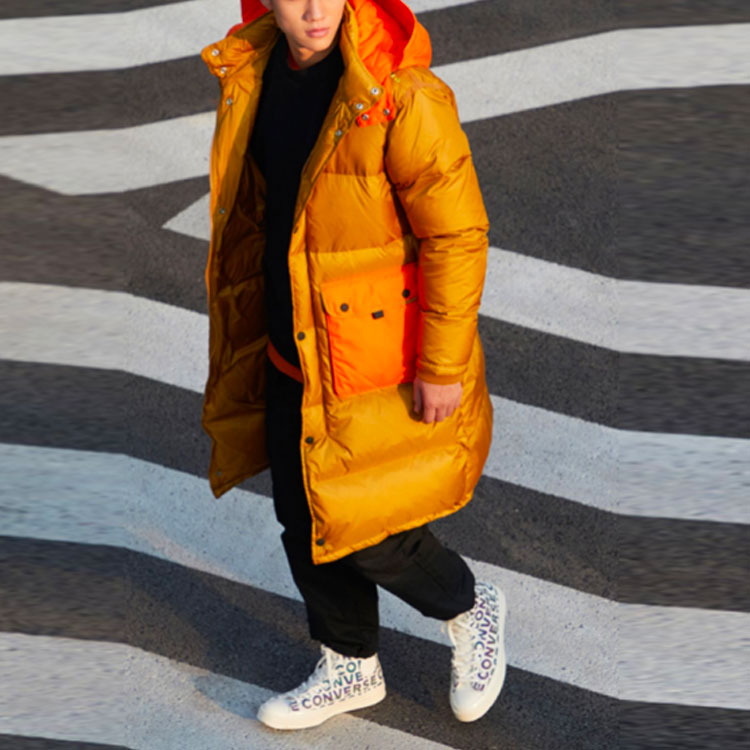 Converse Counter Climate Long Down Jacket Asia Sizing 'Wheat' 10021952-A01