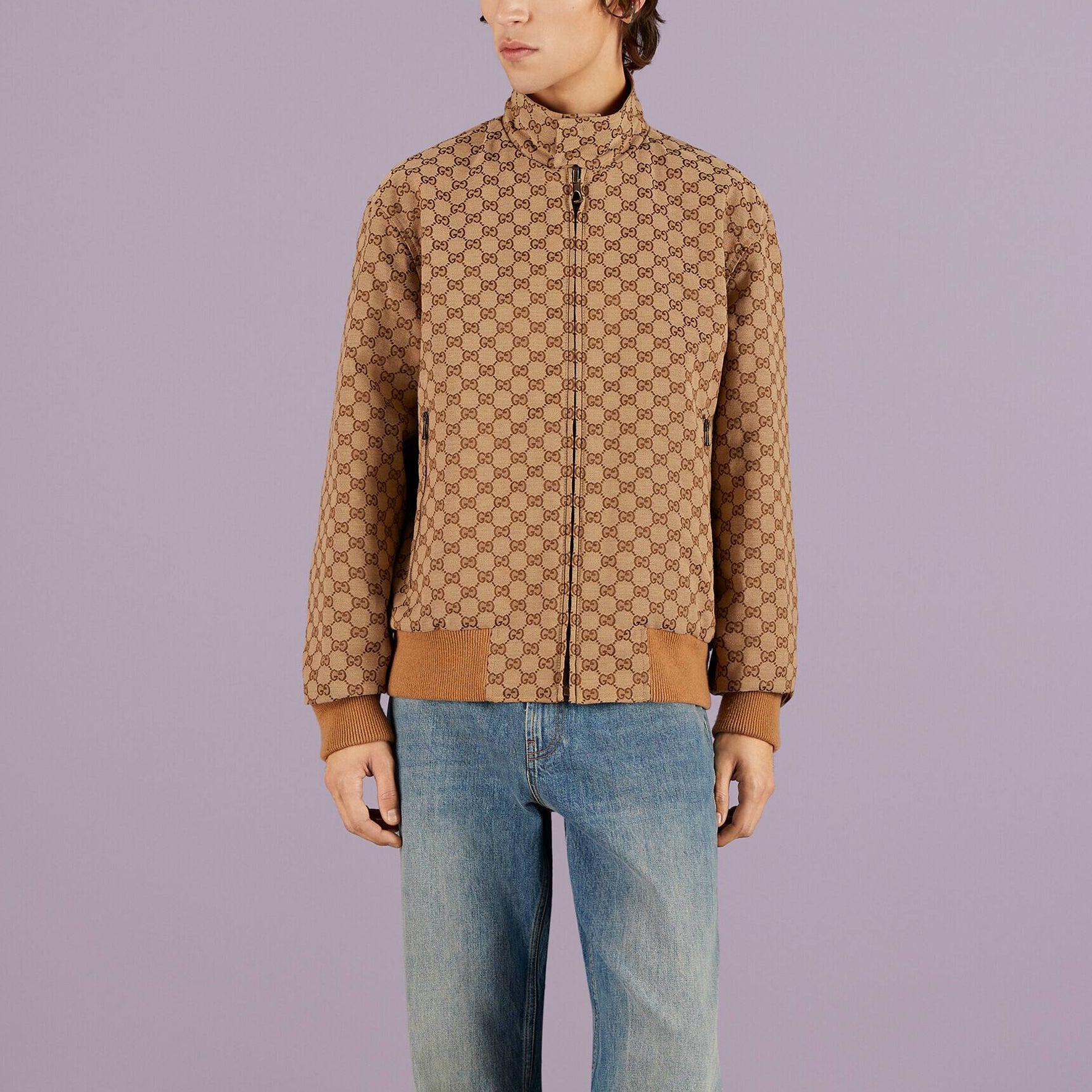 Gucci GG Canvas Reversible Jacket 'Beige Ebony' 717009-Z8A57-9118