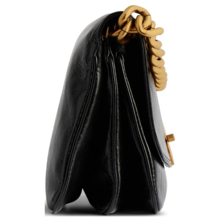 (WMNS) Balenciaga Bb Soft Medium Flap Bag 'Black' 7485962AAIZ1000