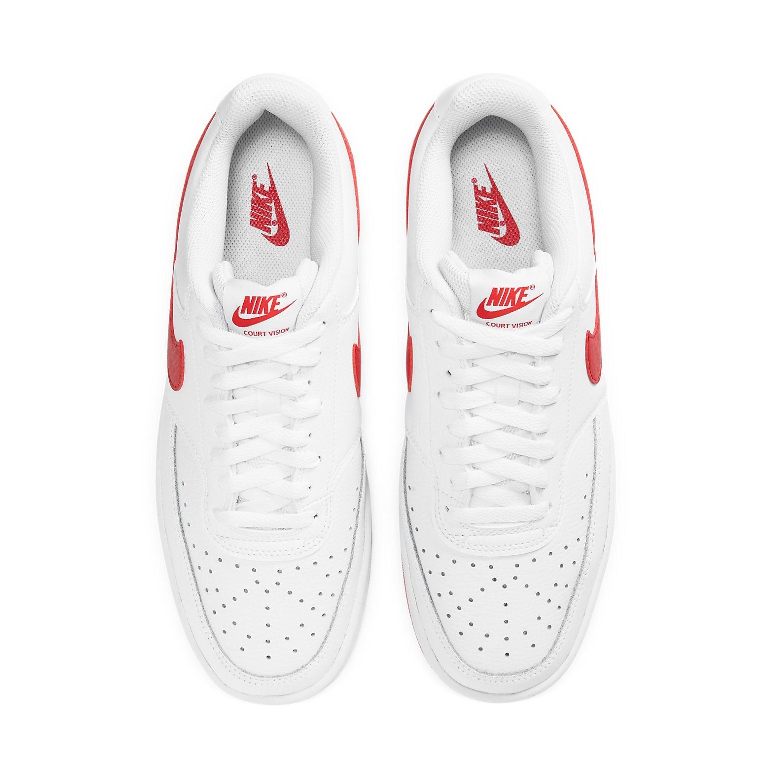 (WMNS) Nike Court Vision Low 'White University Red' CD5434-101