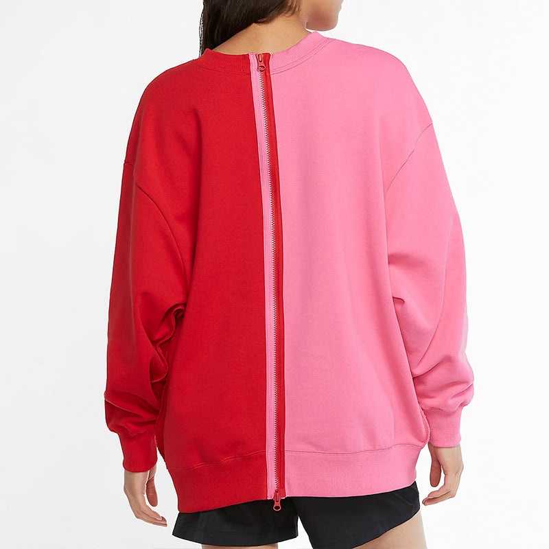 (WMNS) Nike Back Cardigan Zipper Long Sleeves 'Red Pink' CZ1431-657