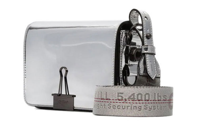 (WMNS) Off-White Binder Leather Crossbody Bag 'Silve' OWNAO38F187200539100