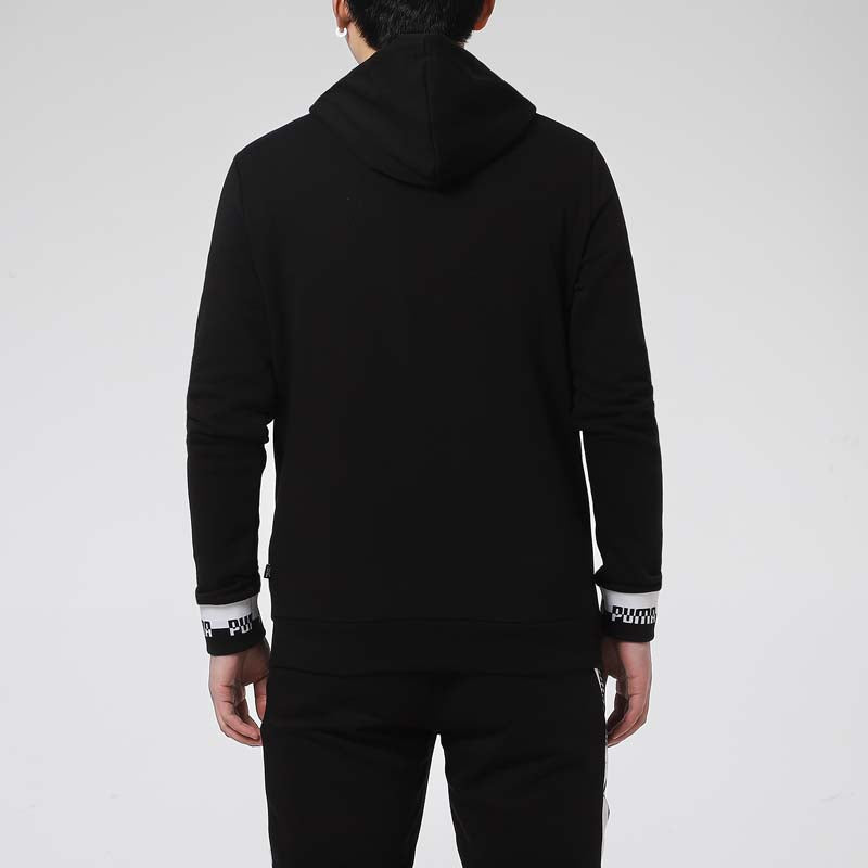 PUMA Amplified Full-Zip Hoodied Jacket 'Black White' 588812-01