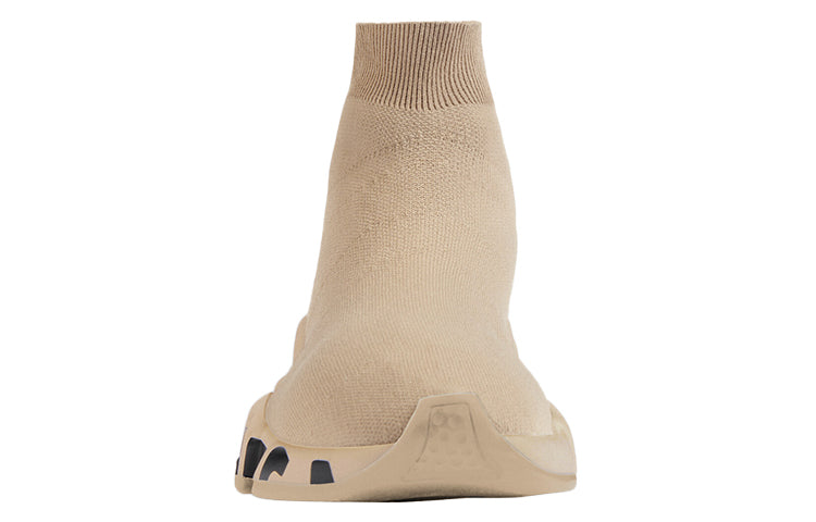 (WMNS) Balenciaga Speed Graffiti Sneakers 'Beige Knit Black Graffiti Sole Unit' 605942W2DB79710