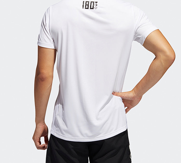 adidas 25/7 Running Sports Short-sleeve Men White 7 Tee FL6824