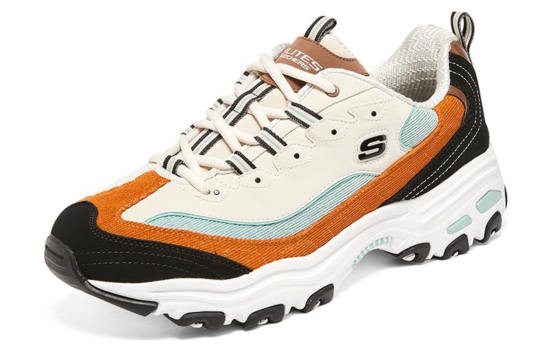 Skechers D'lites 1.0 Sneakers 'White Black Orange' 237153-BKMT