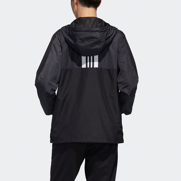 adidas neo MENS Casual Sport Hooded Jacket Black GJ8953