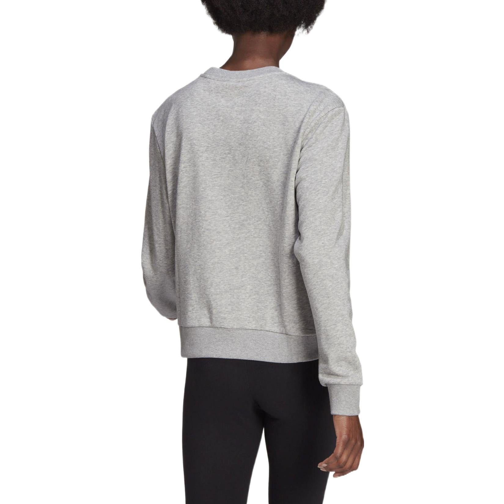 (WMNS) adidas Essentials Logo Loose Jumper 'Grey' HD1753