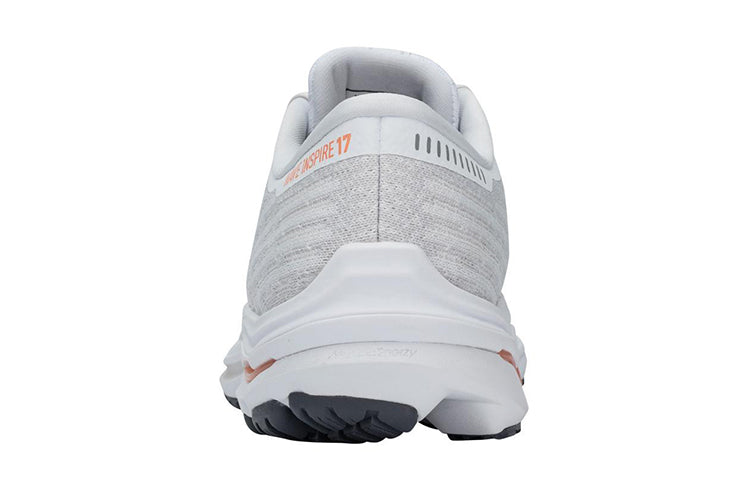 (WMNS) Mizuno Wave Inspire 17 Waveknit 'White Papaya' J1GD211333