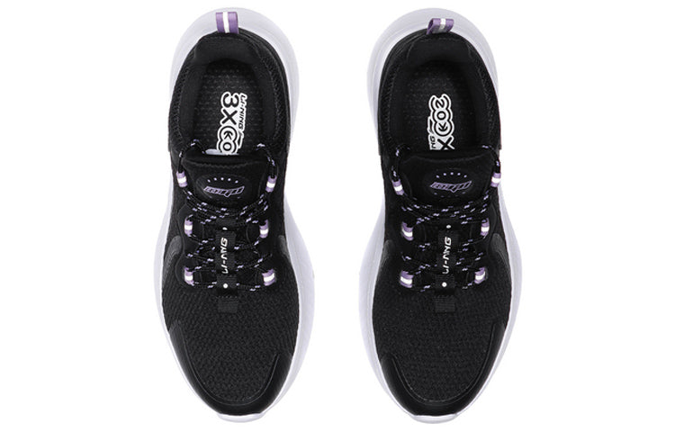 (WMNS) Li-Ning Eazgo 'Black White' AREQ022-4