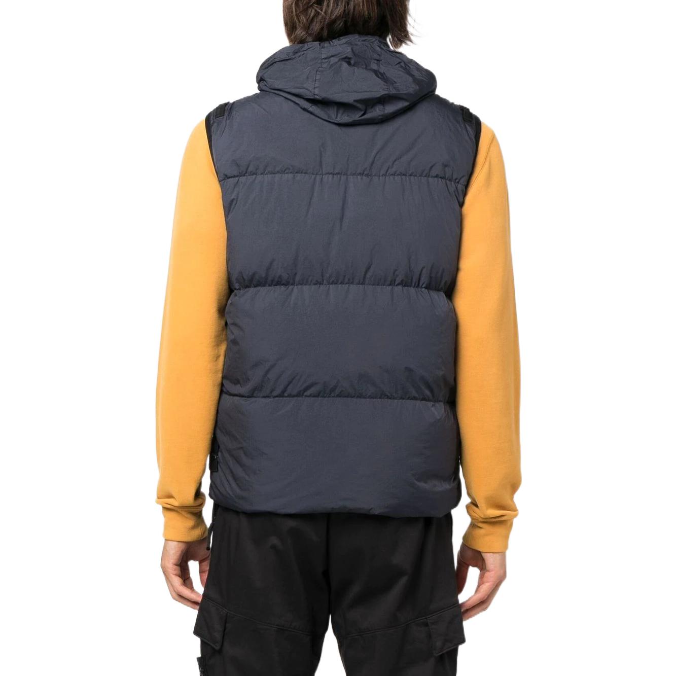 STONE ISLAND Crinkle Reps Down Vests 'Black' 7715G0123-V0029