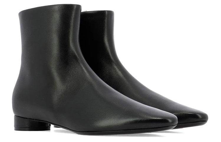 (WMNS) Balenciaga Ankle Boots 'Black Leather' 590993WA8F41006