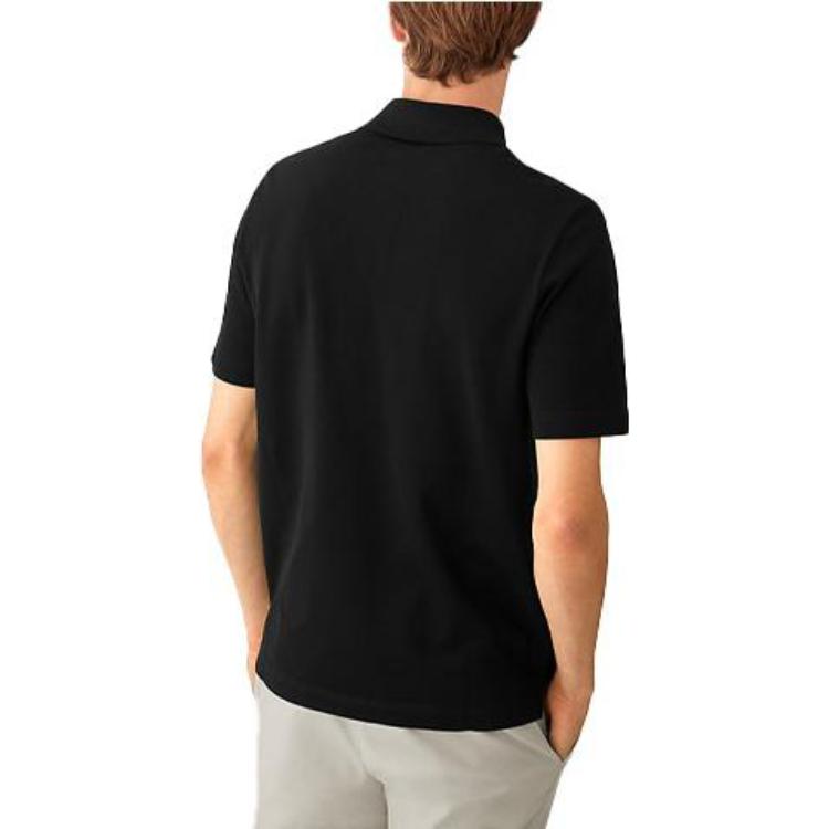 HERMES SS21 Polo Shirt 'Black' H072325HA02
