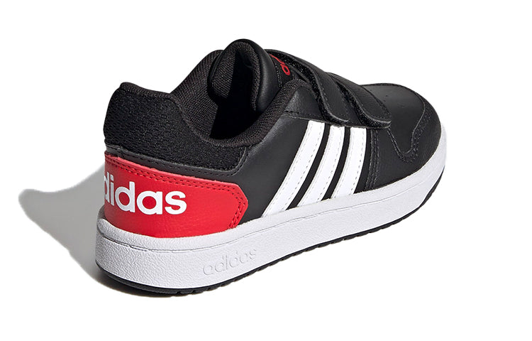 (PS) adidas Hoops 2.0 'Black White Red' FY9442
