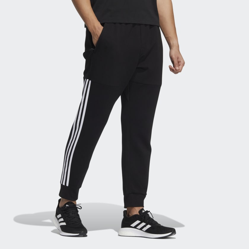 adidas Future Icons 3-Stripes Knit Pants 'Black' HE7445