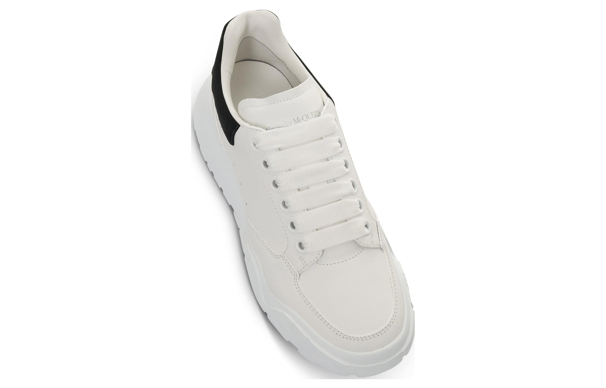 (WMNS) Alexander McQueen Oversized Court Trainer 'White Black' 633915WIA9A9061