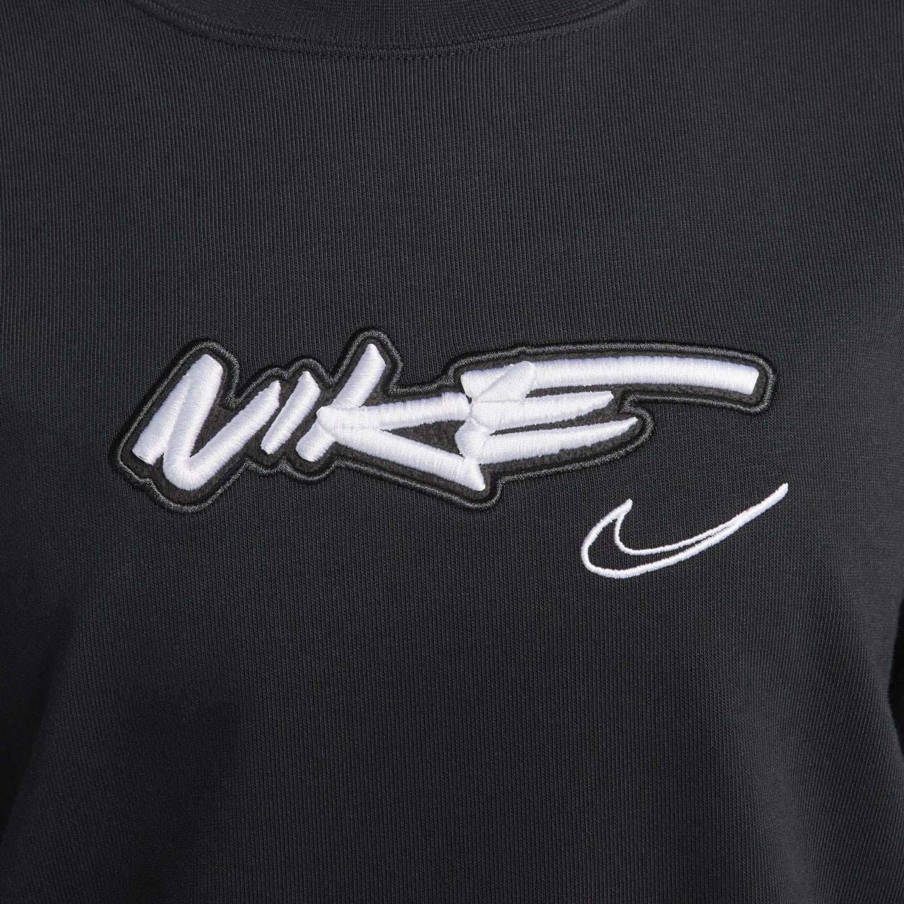 (WMNS) Nike Sportswear Breaking Loose French Terry Sweatshirt Asia Sizing 'Black' FZ0257-010
