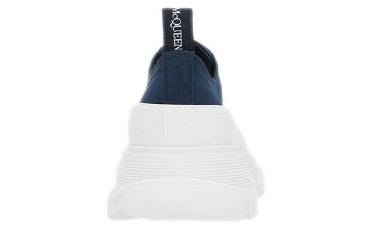 (WMNS) Alexander McQueen Tread Slick Lace Up Shoes 'Blue White' 611705W4S914532
