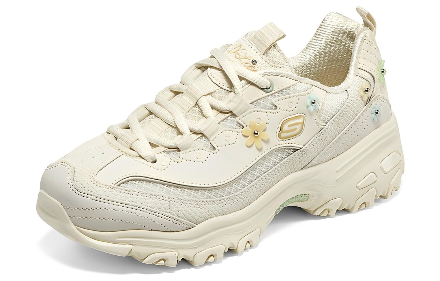 (WMNS) Skechers D'LITES 1.0 'Cream Yellow' 896188-OWHT