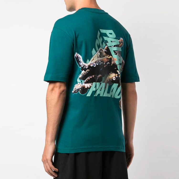 PALACE Octo T-Shirt Back Printing Pattern Short Sleeve Unisex Forest Green P15TS160