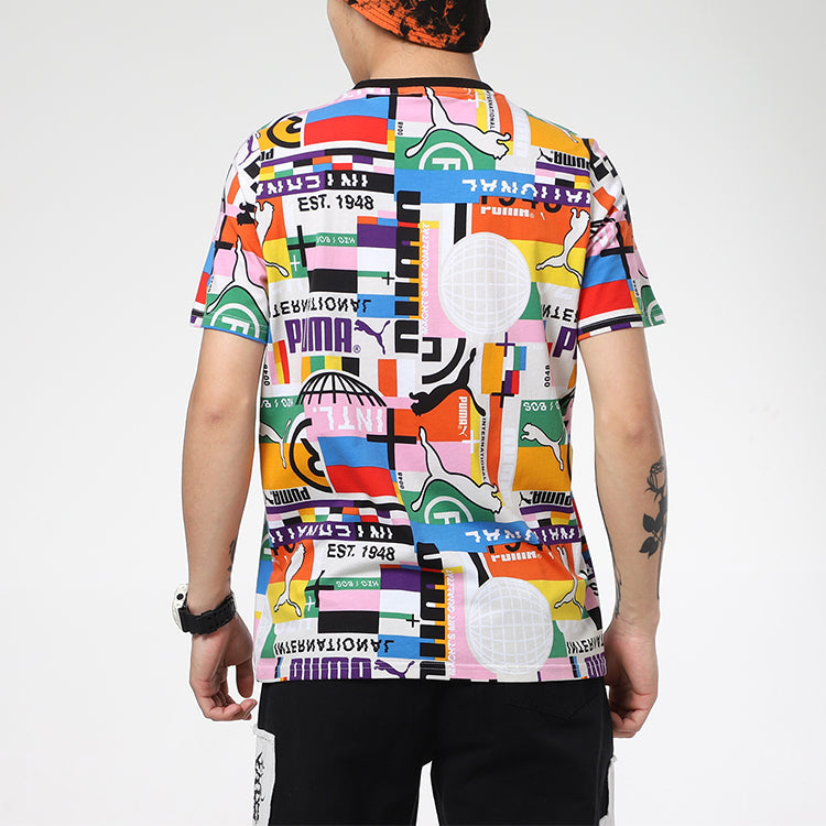 PUMA International Printed Short T-Shirts 'Multicolor' 531333-02