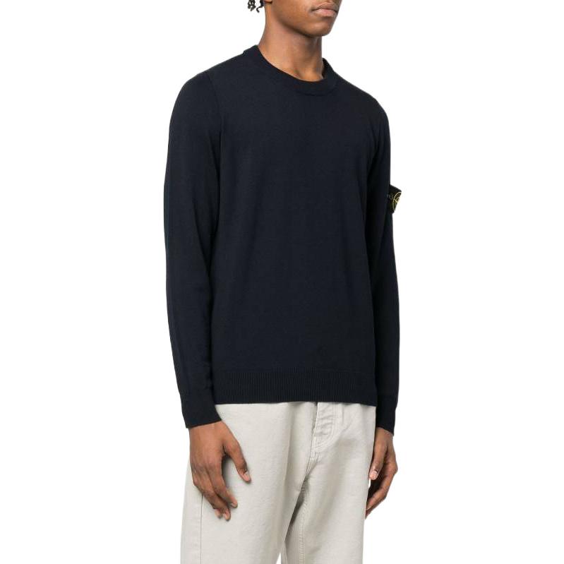 STONE ISLAND Crewneck Pullover Sweatshirt 'Navy' 7715510C4-V0020