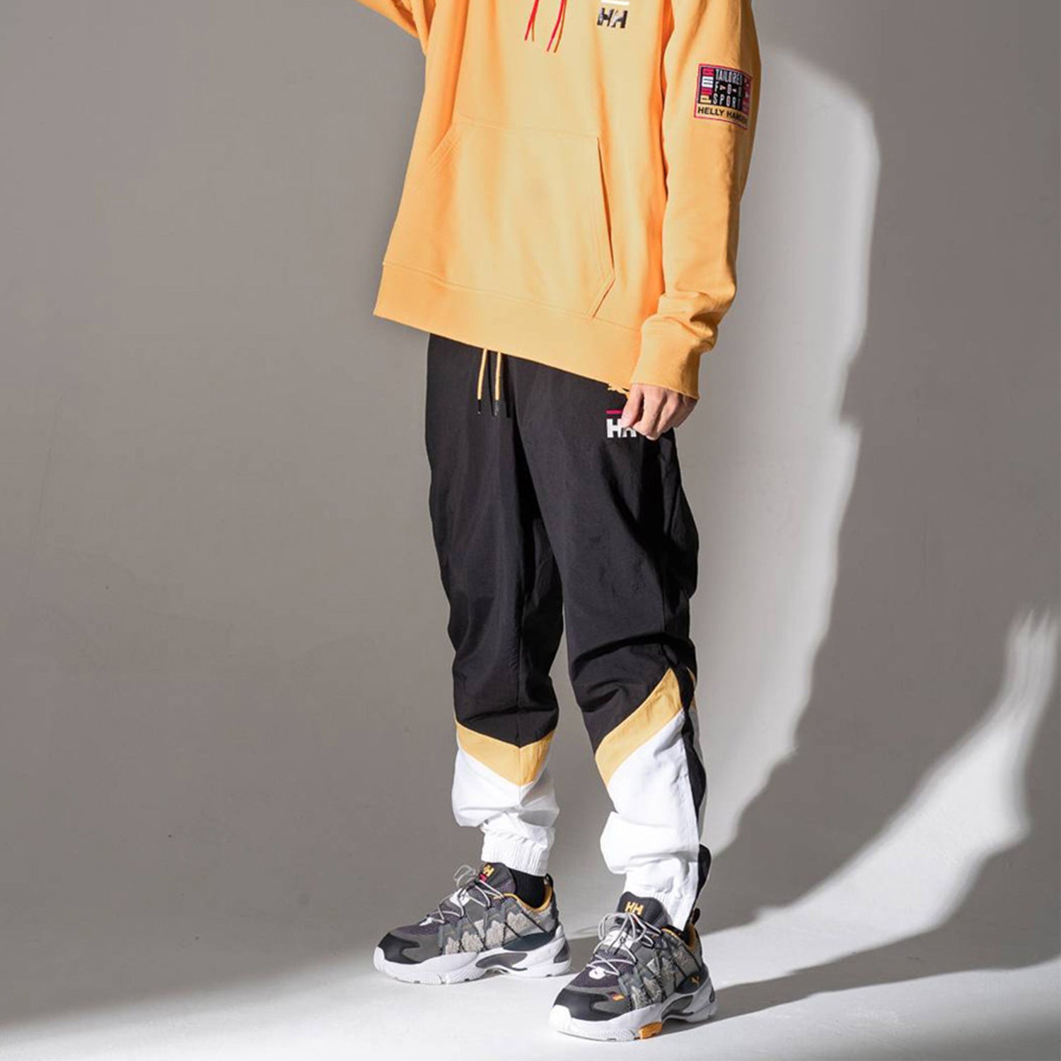 PUMA x Helly Hansen Tailored For Sport Mens Track Pants 'Black White Yellow' 597145-89