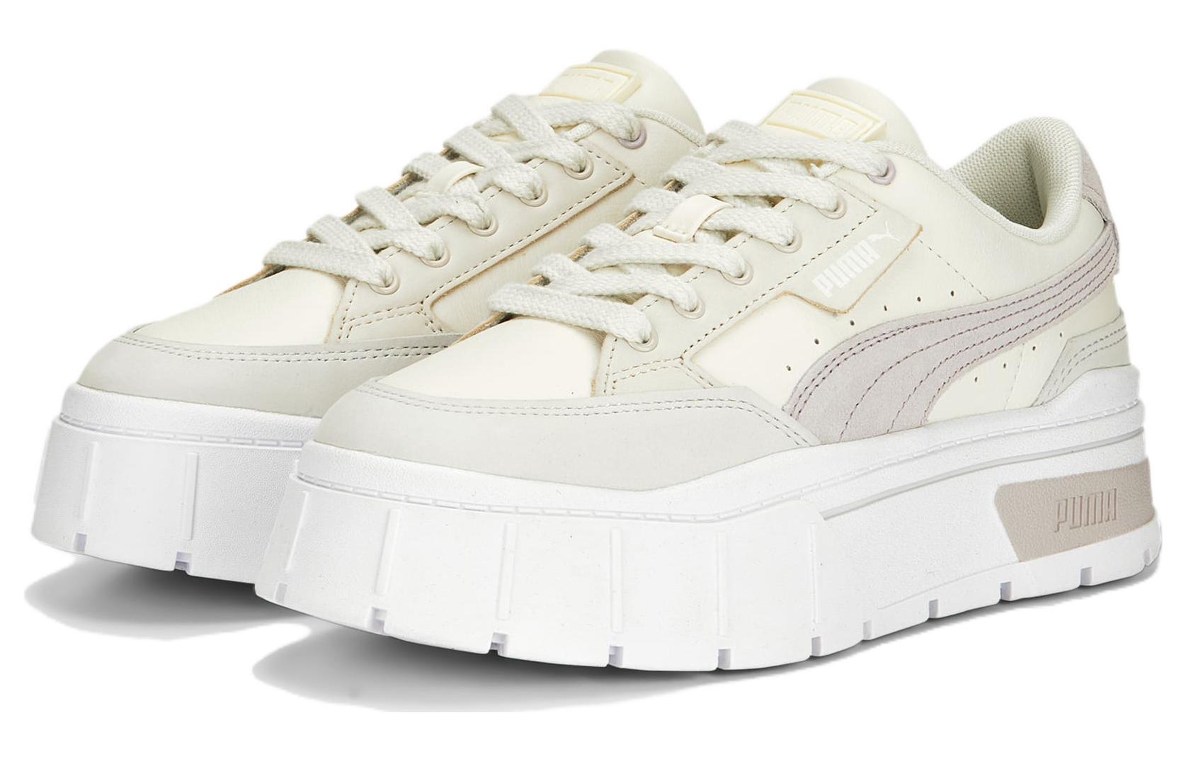 (WMNS) PUMA Mayze Stack Luxe 'Marshmallow Marble' 389853-01