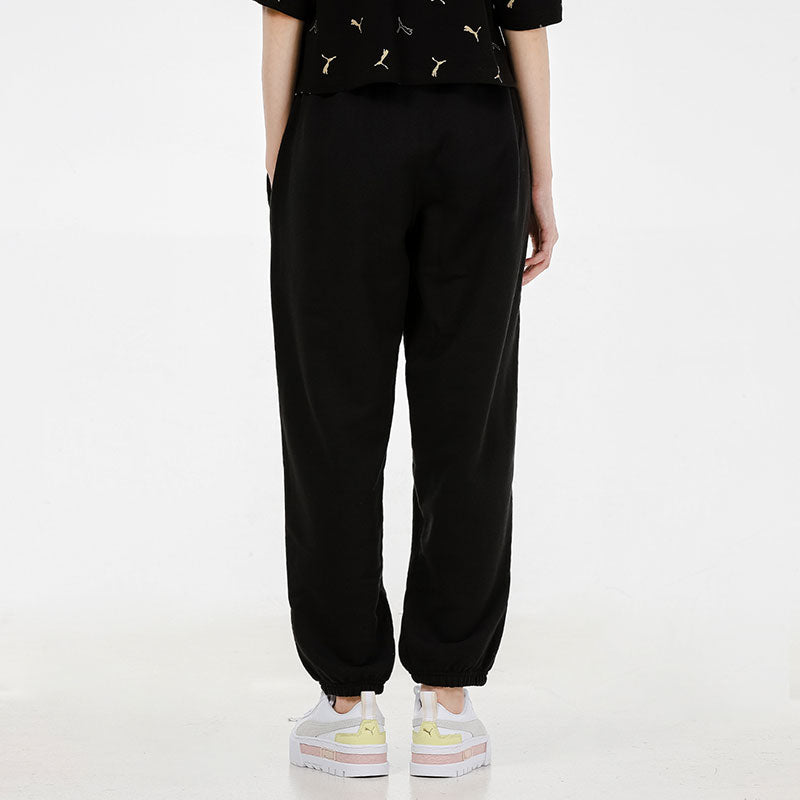 (WMNS) PUMA Sports Running Breathable Long Pants Black 533054-01