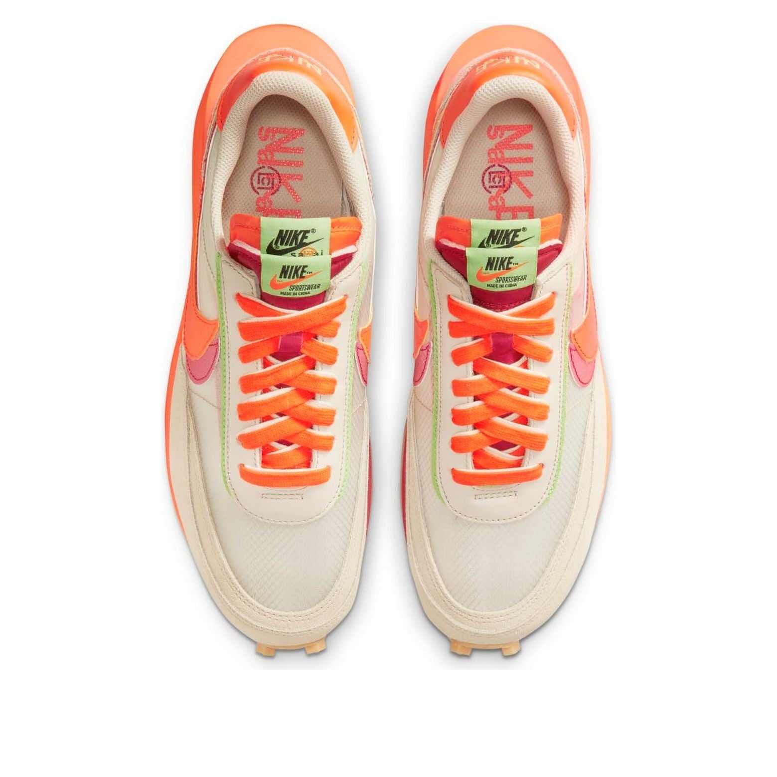 Nike x sacai x Clot LDWaffle 'Net Orange Blaze' DH1347-100
