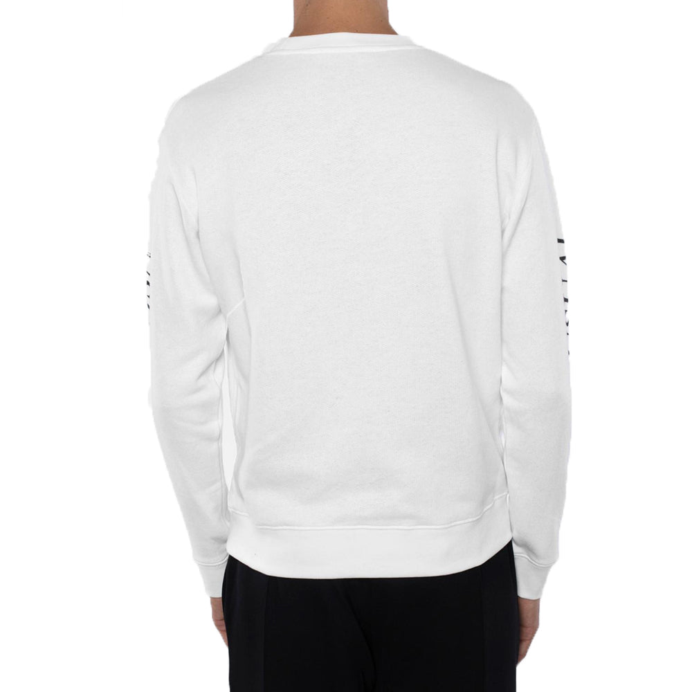 Men's Alexander McQueen Cotton Alphabet Printing Long Sleeves White 348190-RIT25-9000