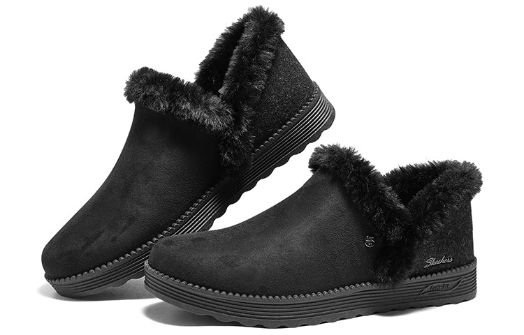 (WMNS) Skechers Modern Comfort Winter Shoes 'Black' 167660-BBK
