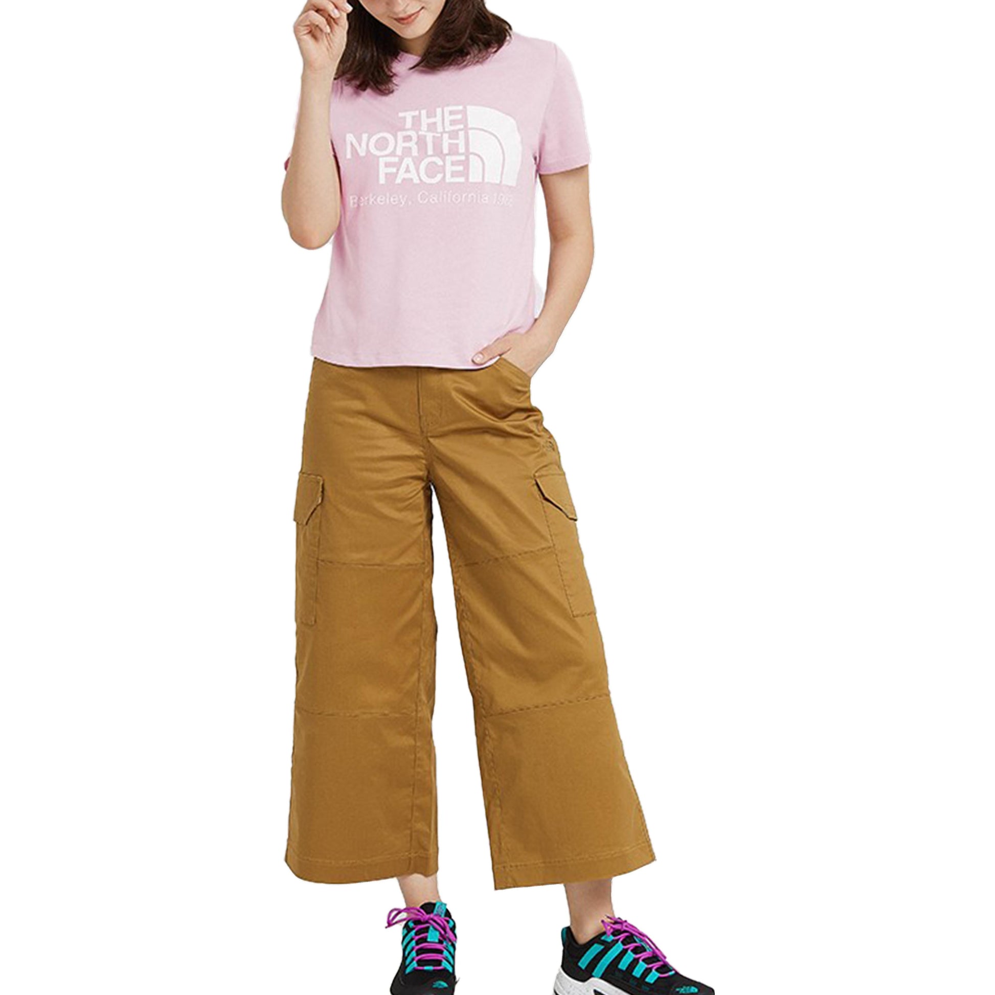 THE NORTH FACE Heritage Series Outdoor hygroscopic Sweat-Wicking Short Sleeve Version Pink NF0A46GFBEJ