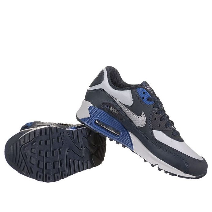 (GS) Nike Air Max 90 'Dark Obsidian Metallic Cool Grey' 307793-405
