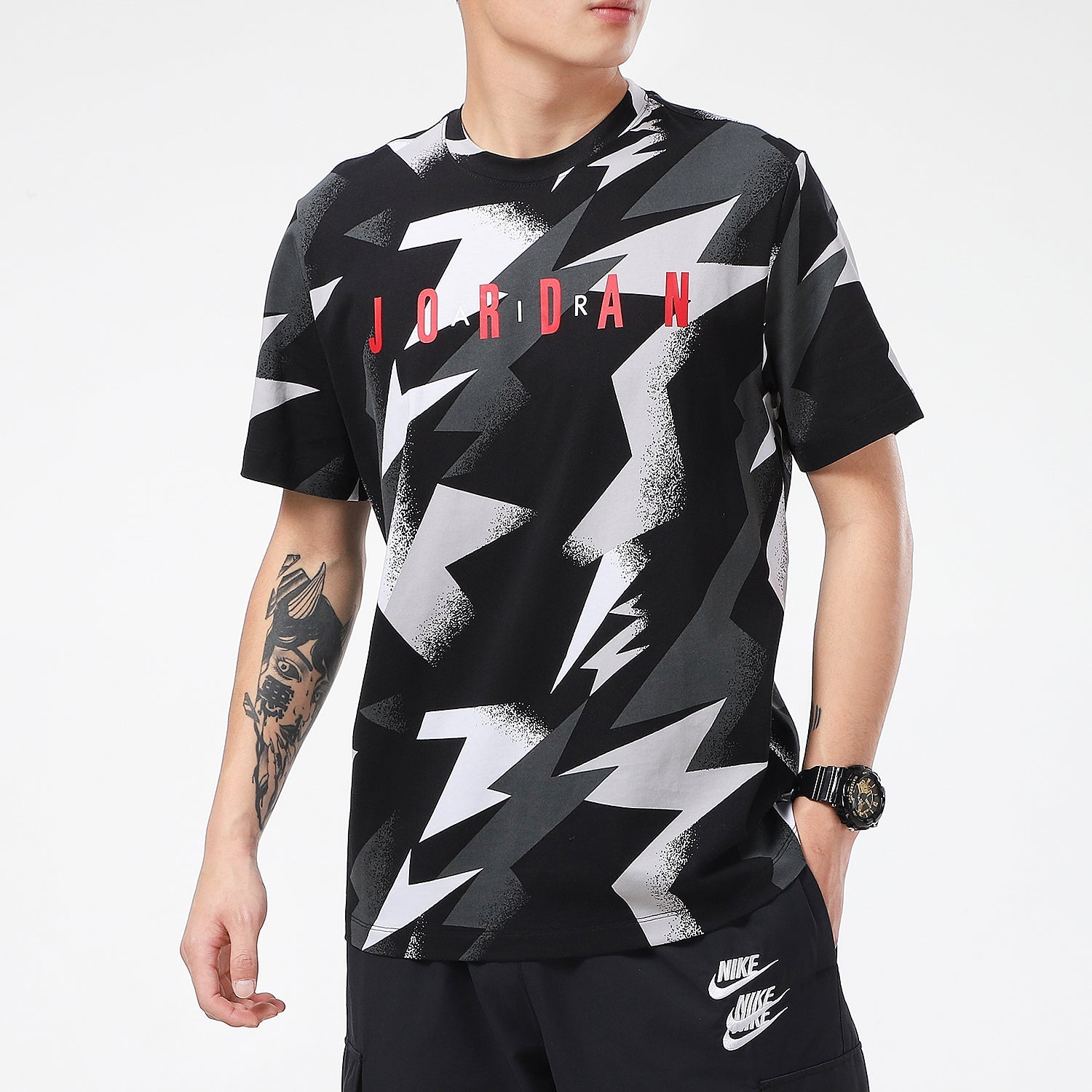 Air Jordan Breathable Casual Round Neck Short Sleeve Black DB1554-010
