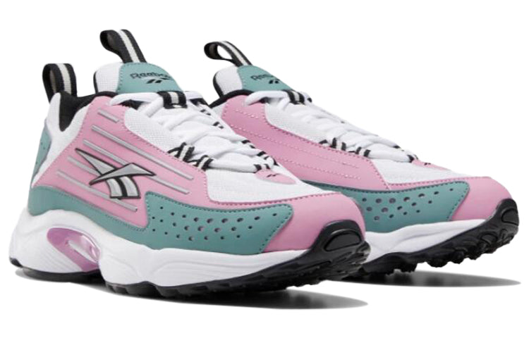 (WMNS) Reebok Dmx Series 2200 Running Shoes White/Green/Pink EF3012