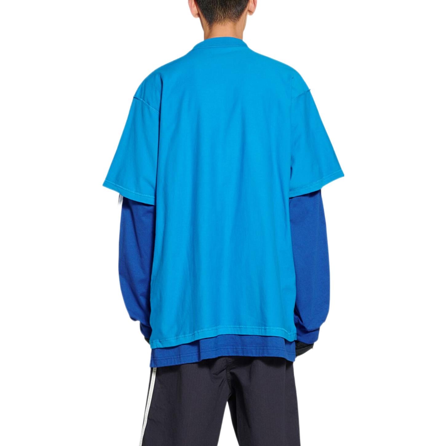 Balenciaga x adidas Oversized T-Shirt 'Blue' 731769TNVP34024