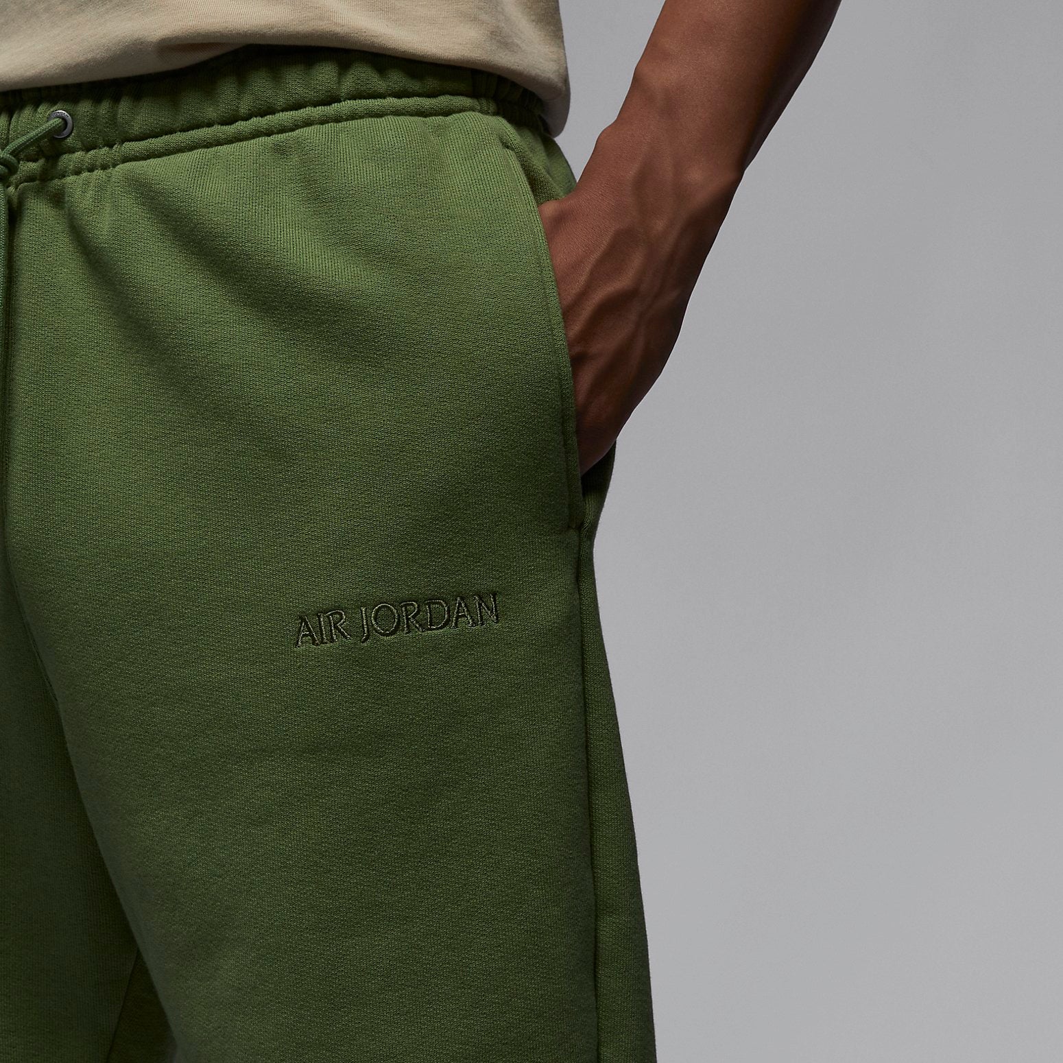 Air Jordan Wordmark Fleece Sweatpants 'Sky J Light Olive' FJ0697-340