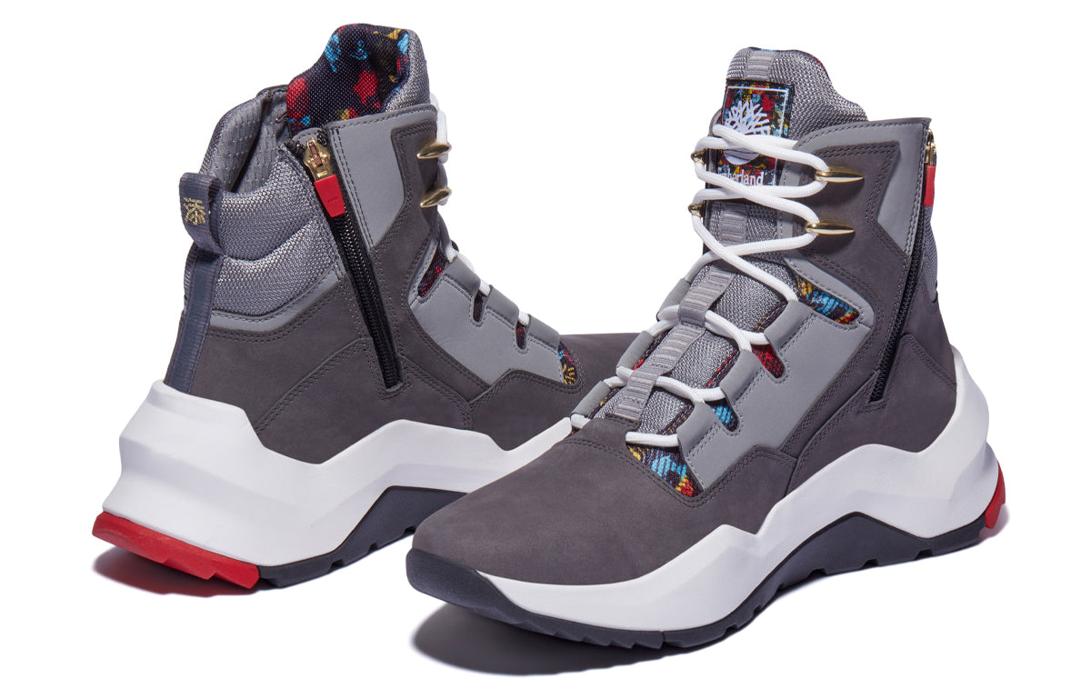 Timberland Madbury Side Zip Sneaker Boots 'Medium Grey Nubuck' A2PTN033