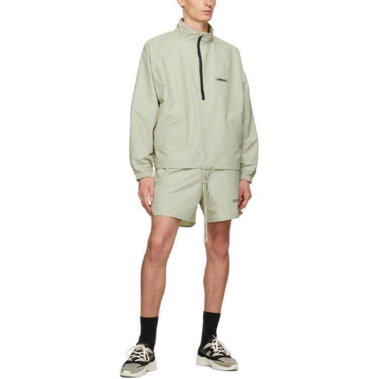 Fear of God Essentials FW20 Half-Zip Track Jacket Sage FOG-FW20-191