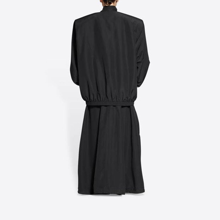 Balenciaga Raw Edge Buffalo Check Coat Oversized 'Black White' 704487TMU181070