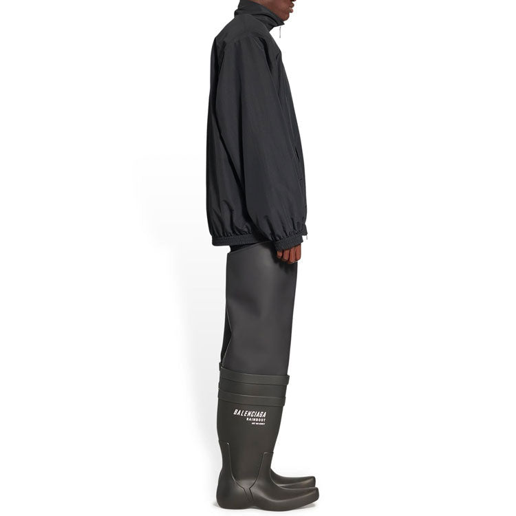Balenciaga Sporty B Oversized Tracksuit Nylon Jacket 'Black' 706440TKO481000