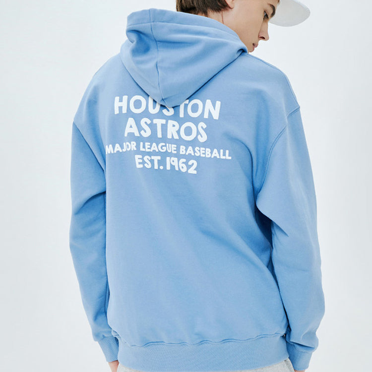 MLB hooded Loose Printing Athleisure Casual Sports Long Sleeves Unisex Sky Blue 31HD21011-06U