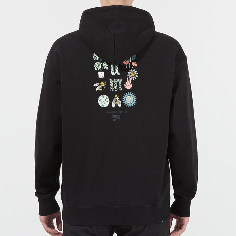PUMA Downtown Funny Logo Printing Sports Black 535412-01
