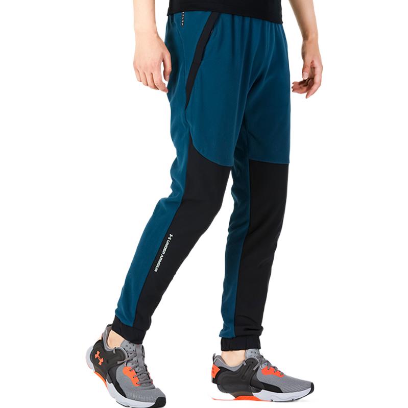 Under Armour Rush Fleece Pants 'Blue Black' 1366179-413
