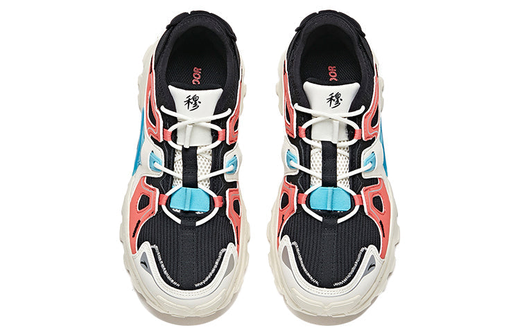 (WMNS) ANTA Outdoor Series Sneakers 'Black Red Blue' 122016601-5