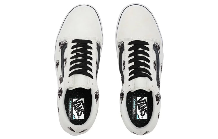 Vans Sixty Sixers x ComfyCush Old Skool 'Skull Print - White' VN0A3WMA1RU