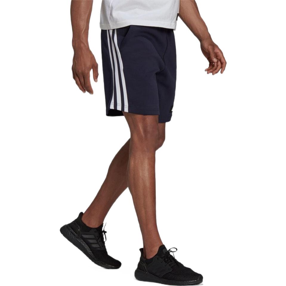 adidas Solid Color Side Stripe Straight Shorts Japanese Version Men's Blue H46517
