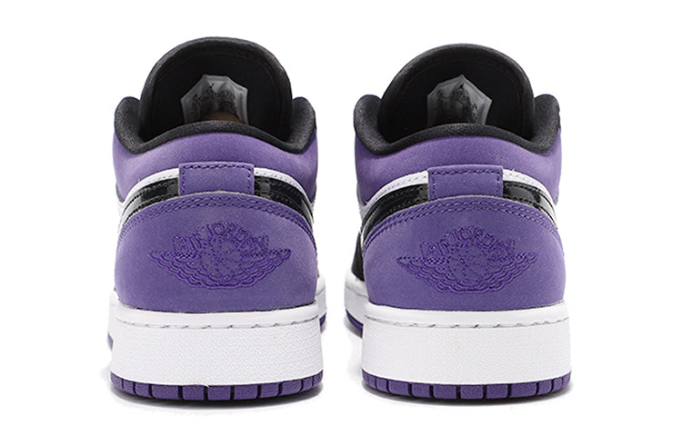 (GS) Air Jordan 1 Low 'Court Purple Black Toe' 553560-125
